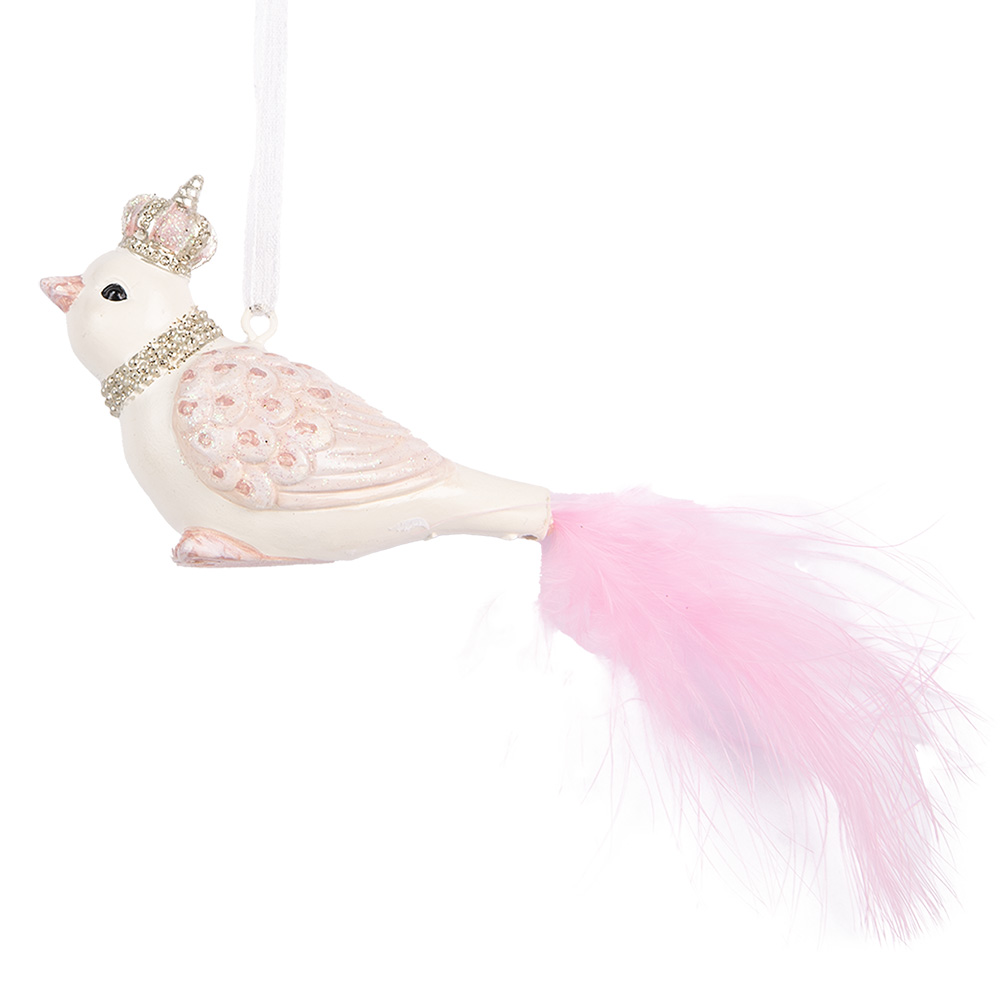 [6PR5657] Decoratie hanger vogel 8x5x5 cm