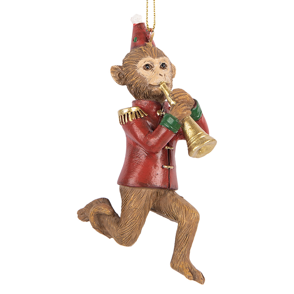 Decoratie hanger aap 7x3x11 cm