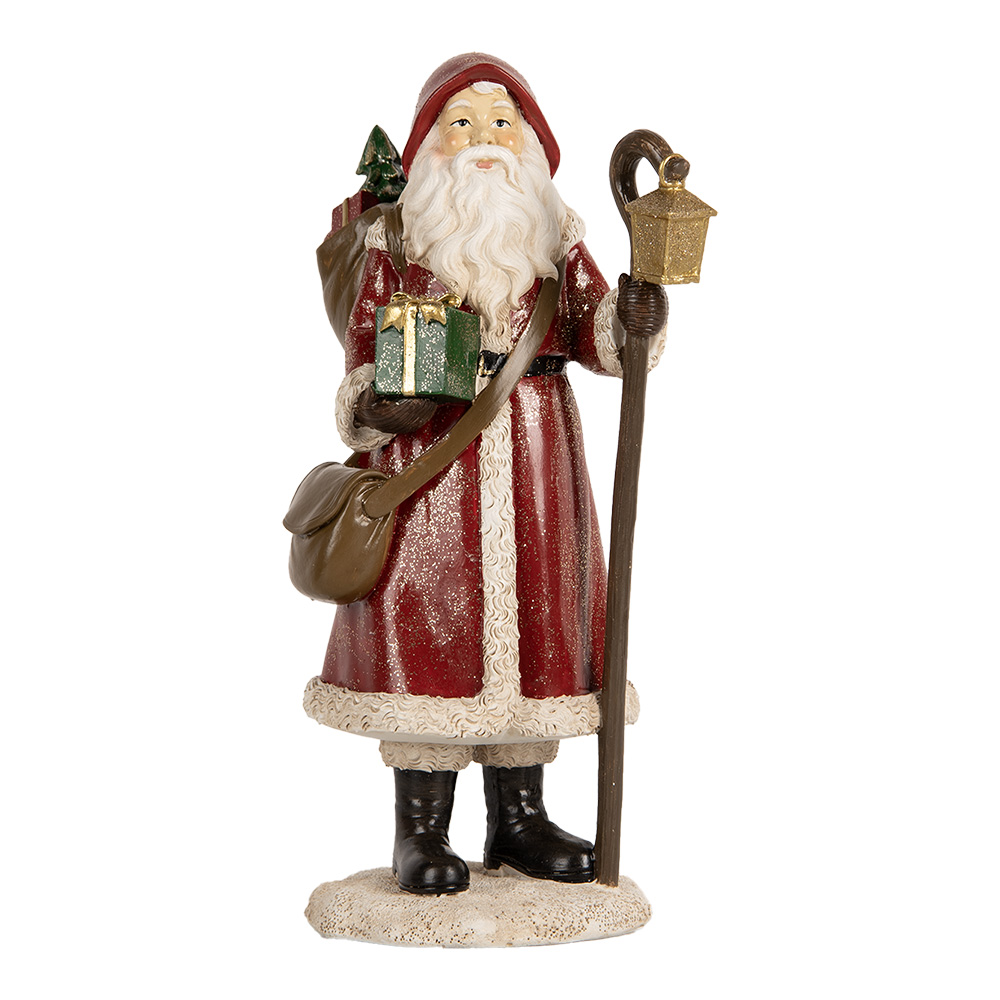 Decoratie kerstman 12x11x26 cm