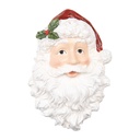 Decorazione da parete Babbo Natale Bianco Rosso 32x9x45 cm