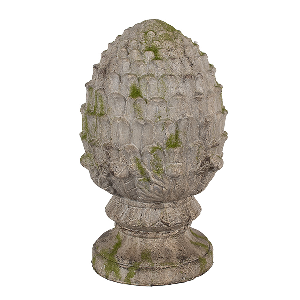 [6PR5710] Decoration Statue Pinecone Beige Ø 19x33 cm