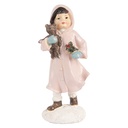 Décoration de Noël Enfant Rose Blanc 6x4x12 cm