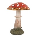 Decoration Mushroom Red White Ø 9x12 cm