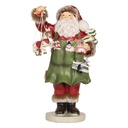 Christmas Decoration Santa Claus Green Red 13x9x23 cm