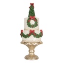 Décoration gâteau Blanc Vert Ø 17x42 cm