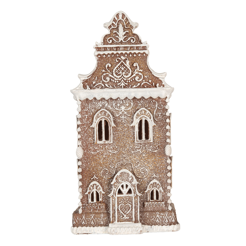 [6PR5806] Decoratie huis met LED 17x15x35 cm