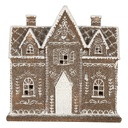 Decoration House with LED Brown White 26x10x25 cm