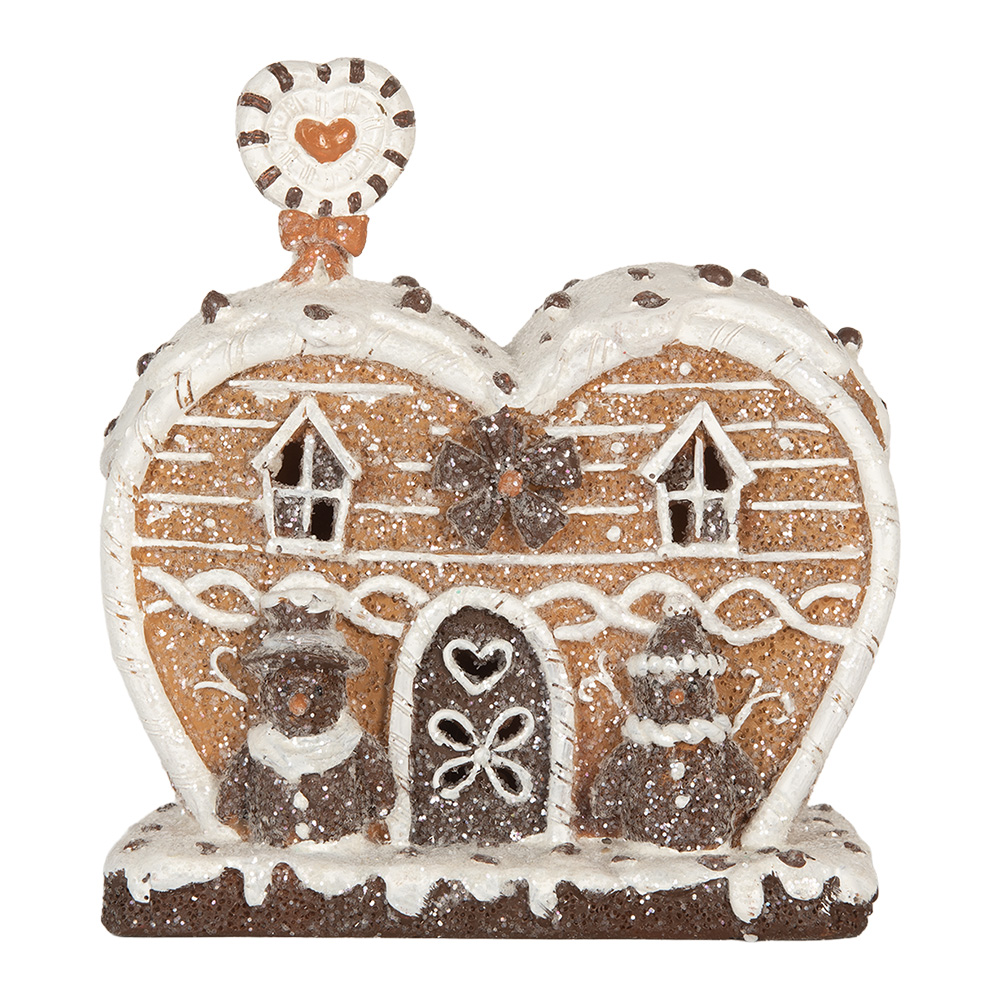 [6PR5826] Decoratie huis met LED 18x10x19 cm