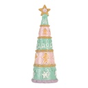 Christmas Decoration Christmas Tree Green Pink Ø 9x25 cm