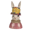 Decoration Rabbit Beige Pink 26x19x50 cm