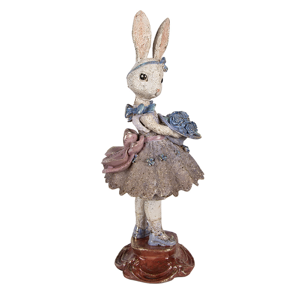 Decoratie konijn 15x14x35 cm