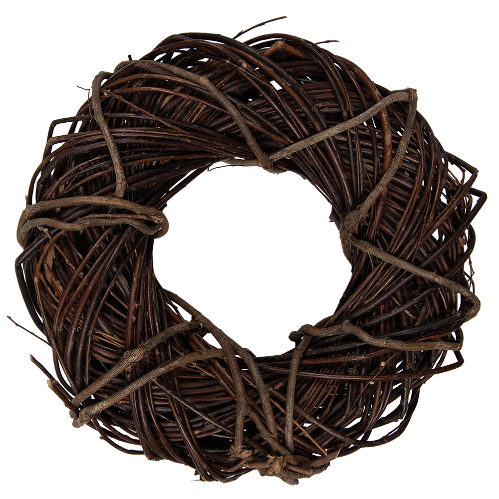 [6RO0605S] Decoration Garland Brown Ø 30x8 cm