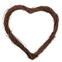 Decoration Garland Heart Brown 50x50x5 cm