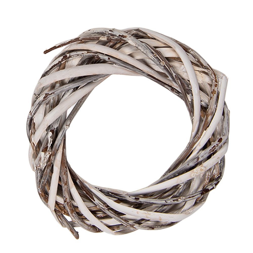[6RO0610XSW] Decoratie krans Ø 10x2 cm