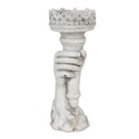 Candle Holder Grey 12x10x27 cm