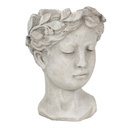 Vaso Porta Pianta Grigio 16x15x21 cm