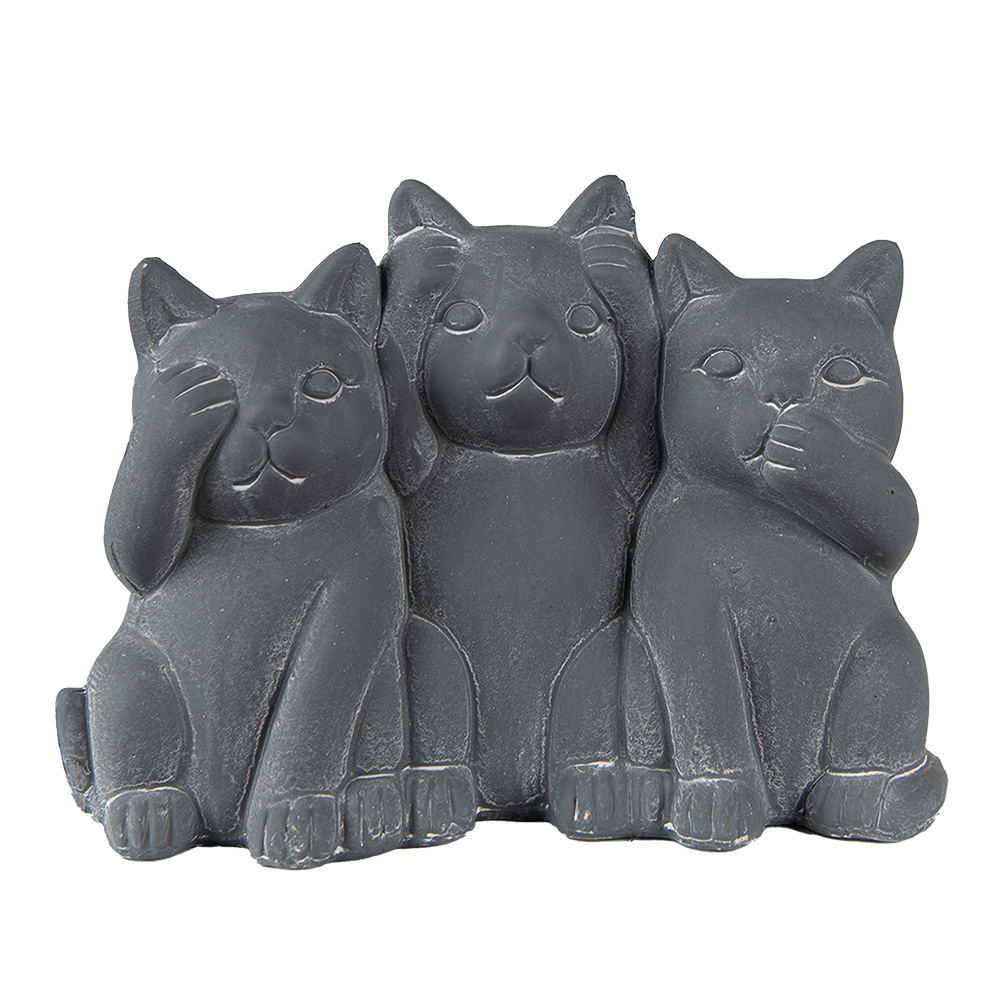 [6TE0475] Decoratie katten 22x10x16 cm
