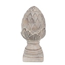 Decoration Statue Pinecone Grey Ø 12x26 cm