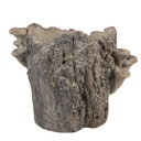 Vaso Porta Pianta Marrone Beige 24x18x18 cm