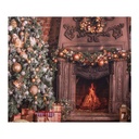 Tapis murale arbre de Noël  Marron Vert 180x1x210 cm