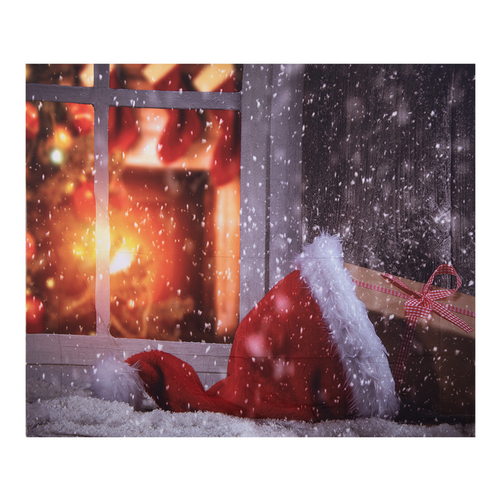 [6WK0040] Wandteppich Weihnachten Rot Weiß 180x1x210 cm
