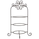 Alzatina per 3 piatti Marrone 36x28x54 cm