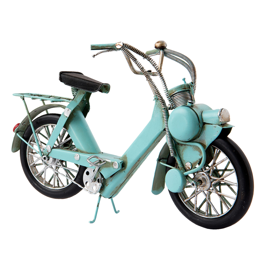 [6Y2455] Miniatura Decorativa Motore Blu 27x9x17 cm