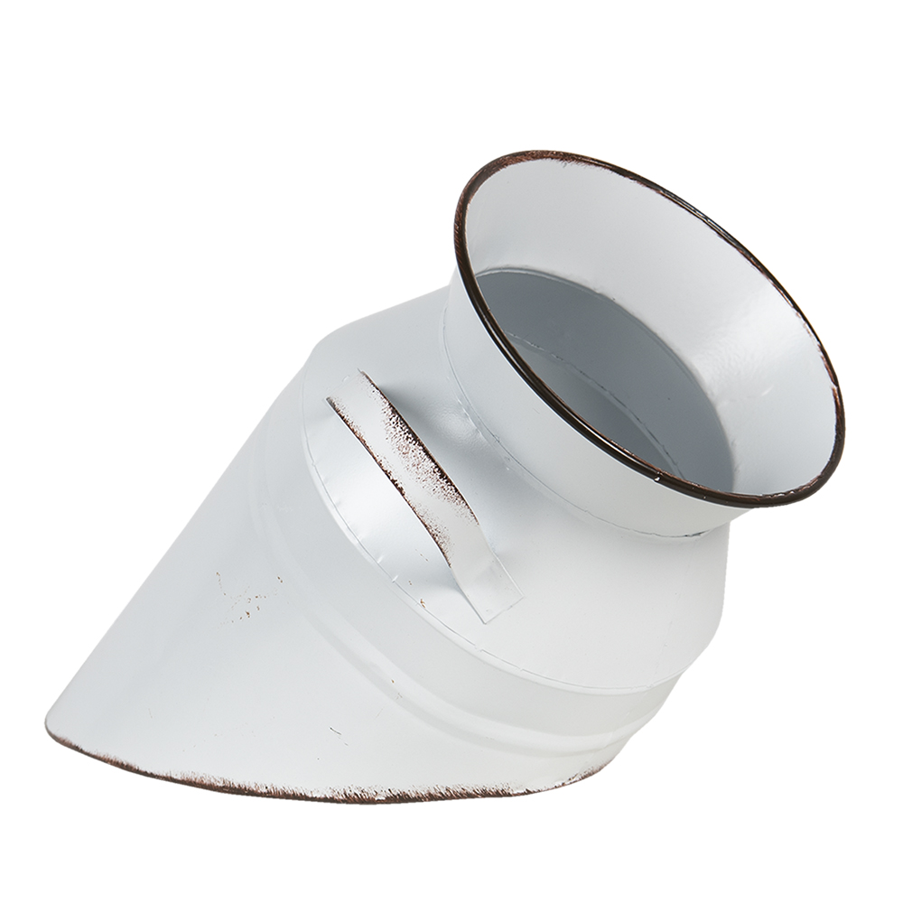 [6Y3726W] Decorative Milk Can White Ø 17x30 cm