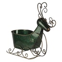 Christmas Decoration Statue Reindeer Green 34x17x37 cm