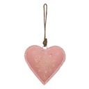 Ciondolo Decorativo Cuore Rosa 14x4x14 cm