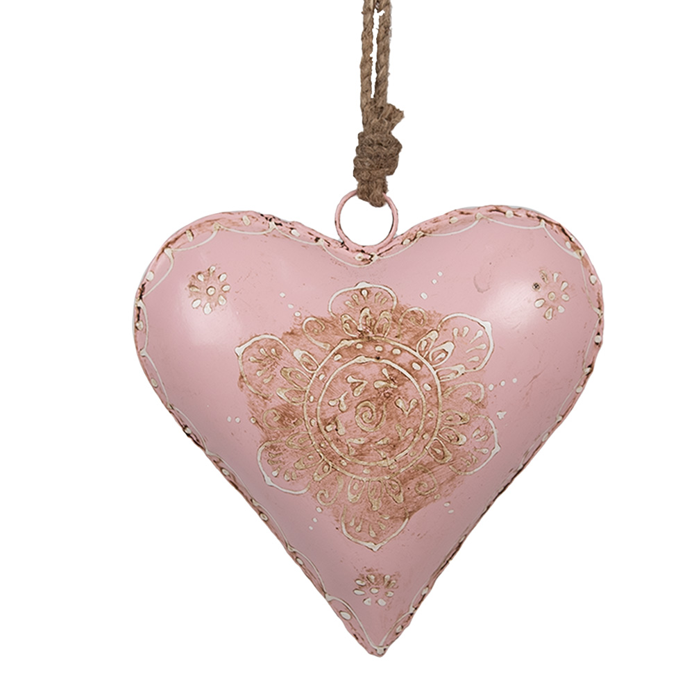 [6Y4814M] Pendentif décoratif Cur Rose 15x5x15 cm