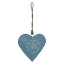 Decoratie Pendentif hart 16x5x16 cm