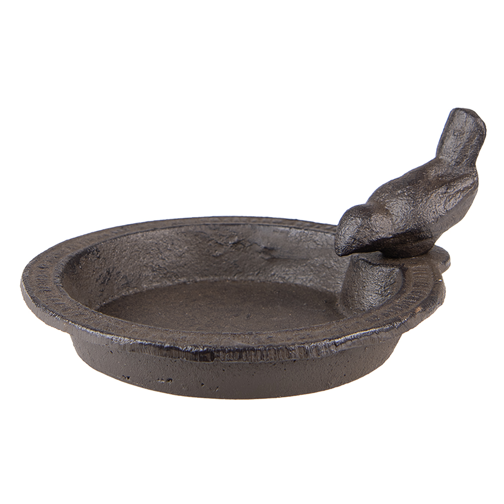 [6Y5284] Abbeveratoio per uccelli Marrone 16x18x9 cm