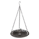 Vogeltränke Braun Ø 23x8/36 cm
