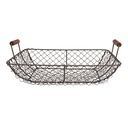 Cestino Marrone 32x26x8/12 cm