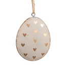 Decoratie Pendentif ei 8x1x6 cm
