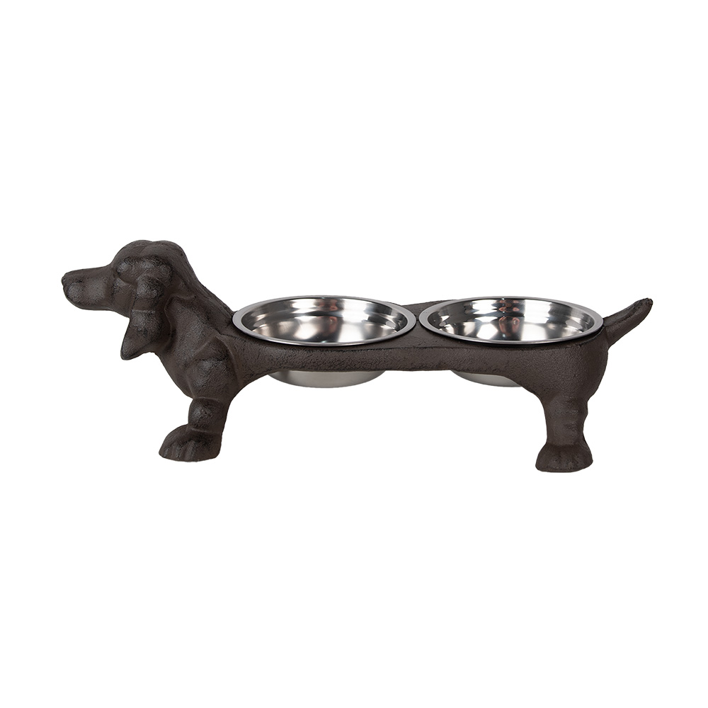 [6Y5642] Dieren voerbak 43x23x13 cm / 2x225 ml