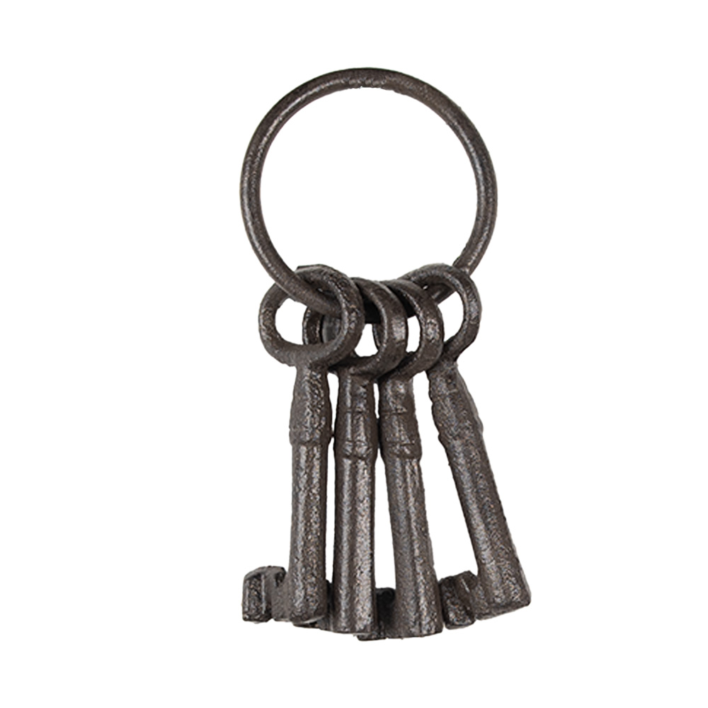 [6Y5643] Decoratie sleutelbos 6x3x13 cm
