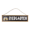 Text Board Brown White 40x1x10 cm