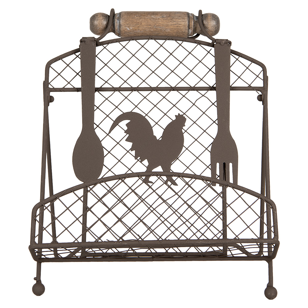 [6Y5708] Leggio per Libri Marrone 23x21x31 cm