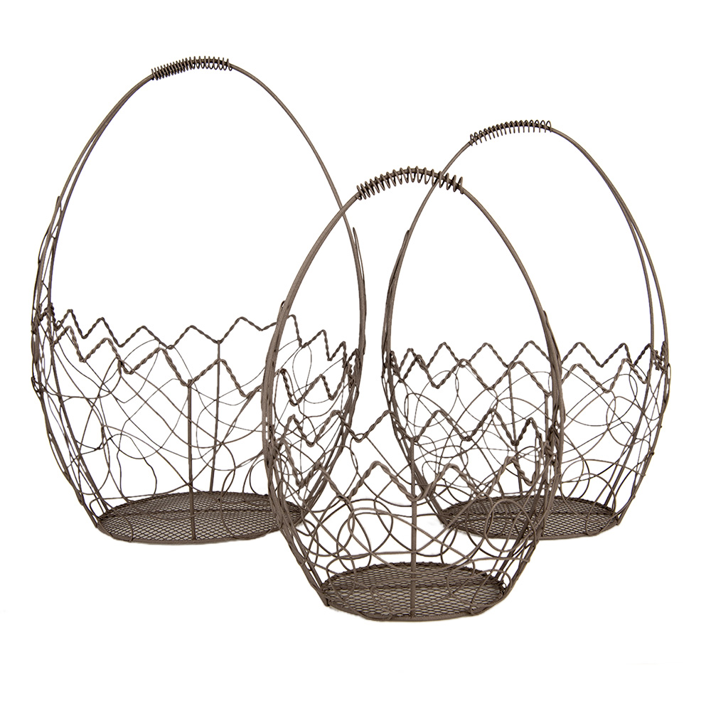 [6Y5717] Manden (3) Ø 28x17/37 / Ø 23x14/33 / Ø 18x12/28 cm