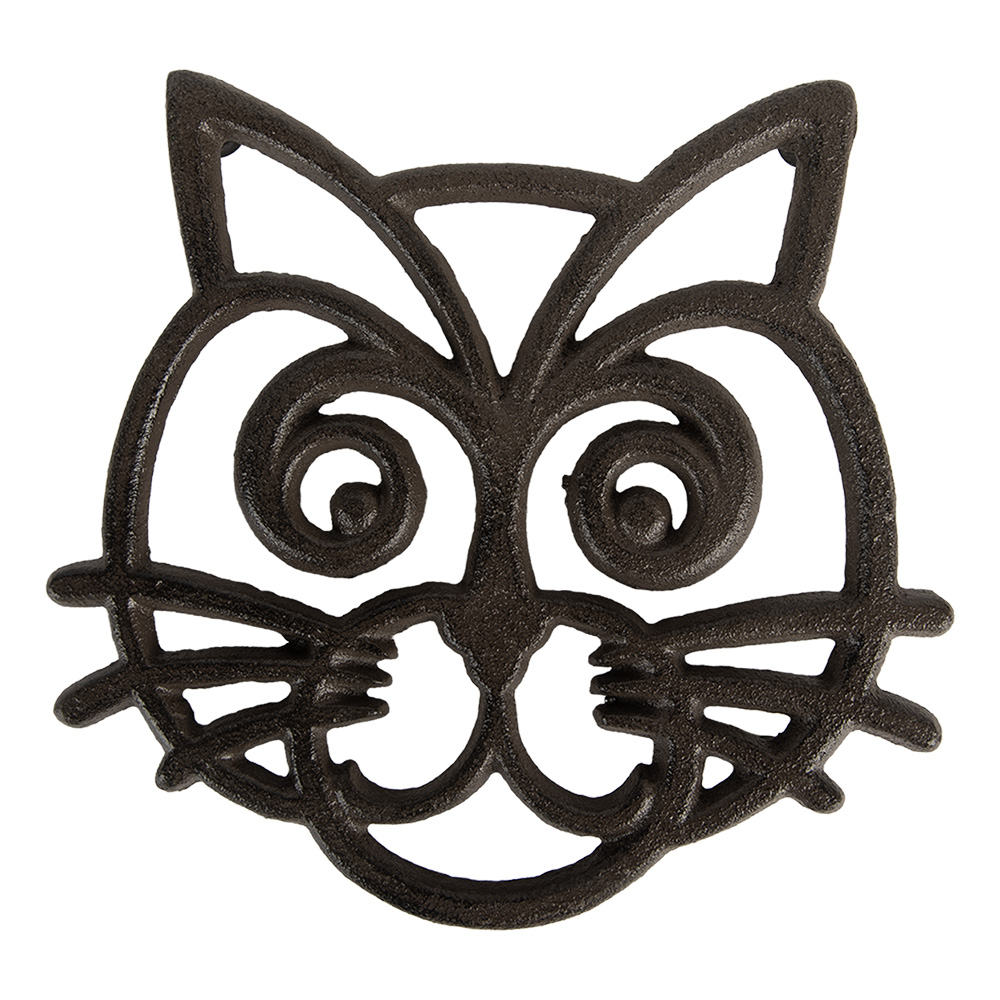[6Y5761] Dessous de Plat Marron 16x17x2 cm