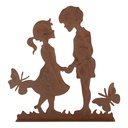 Deko Kinder Braun 25x5x25 cm