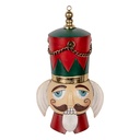 Decoration hanger Nutcracker Red Beige 22x16x38/50 cm