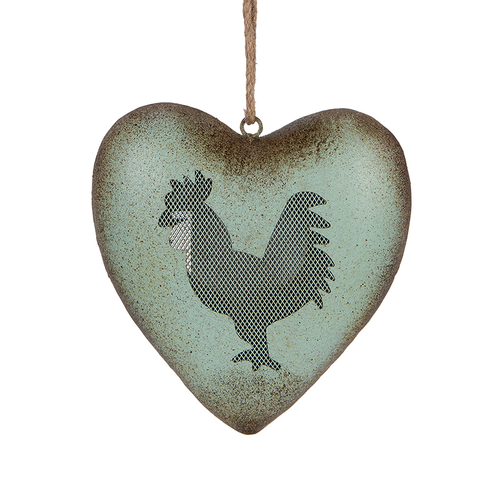 Decoratie hanger hart 23x7x23 cm