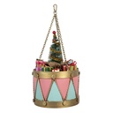Decorativo Tamburo Rosa Blu Ø 17x25/37 cm