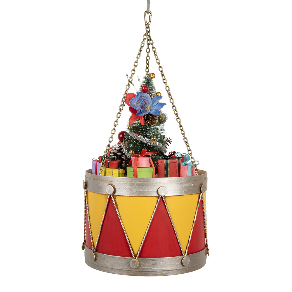 Decoratie Trommel Ø 21x34/43 cm