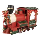 Christmas Decoration Locomotive Red Green 35x16x22 cm