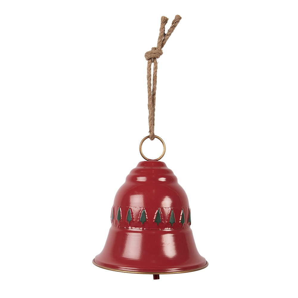 [6Y5909] Dekoration Klingel Rot Grün Ø 23x25 cm