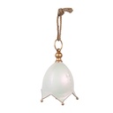 Décoration Cloche Blanc Couleur or Ø 16x22 cm
